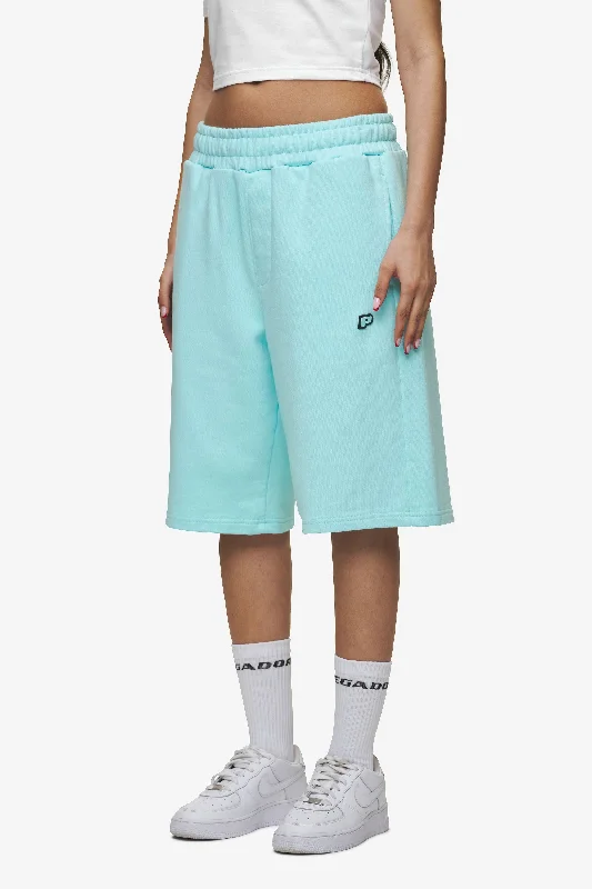 Leono Overknee Heavy Sweat Shorts Washed Sky Blue Gum