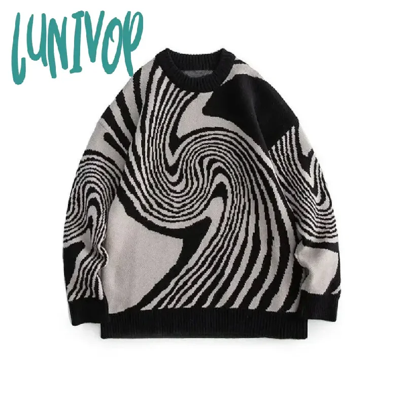 Lunivop Women Harajuku Vintage Fairy  Knitted Sweater Unisex Korean Fashion Pullovers Man Japanese Streetwear Designer Sweaters