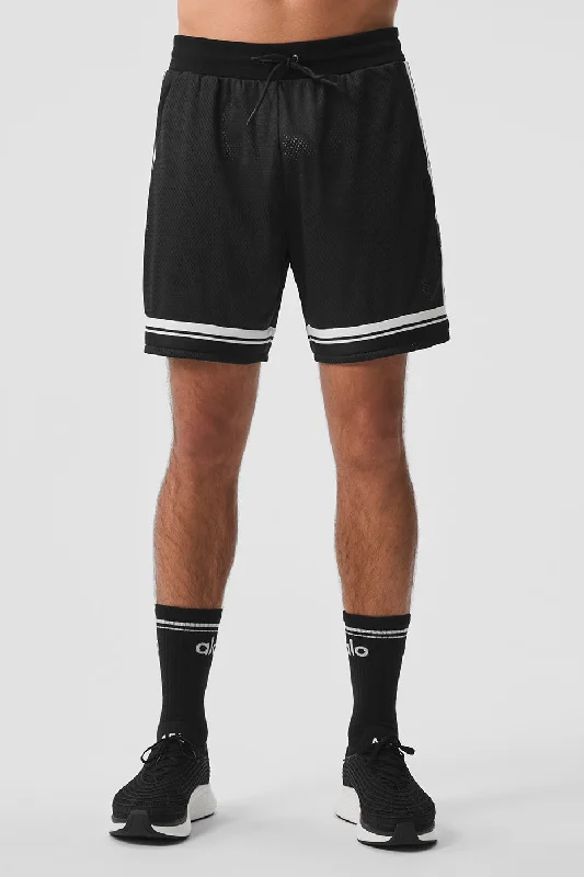 7"" Key Mesh Basketball Short - Black