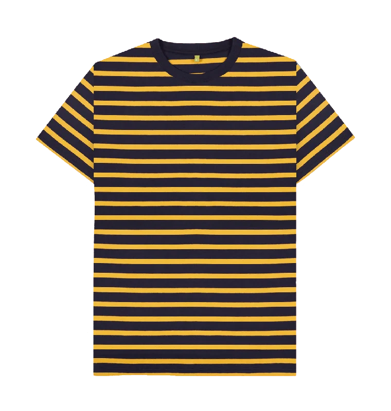 Navy & Mustard Stripe / XS