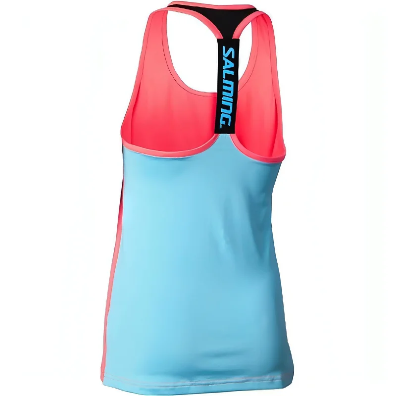 Salming T-Back Womens Running Vest Tank Top - Pink