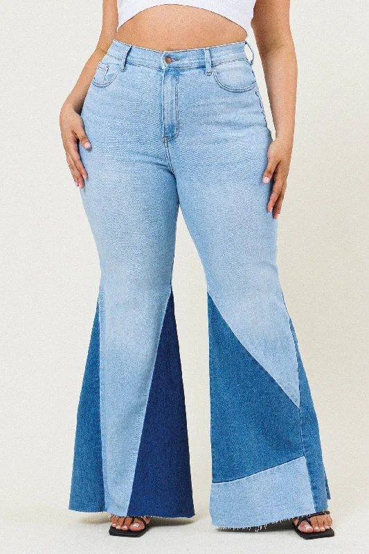 Light Spin The Color-Block Jeans