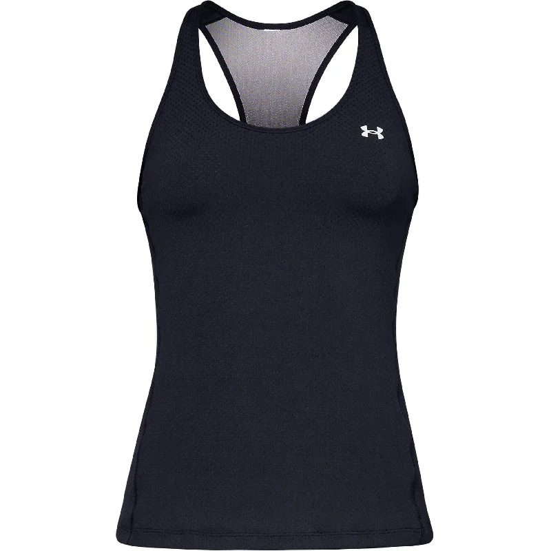 Under Armour HeatGear Racer Womens Training Vest Tank Top - Black