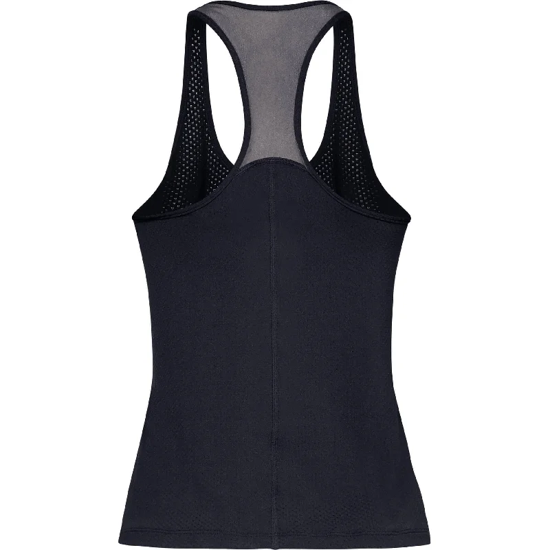 Under Armour HeatGear Racer Womens Training Vest Tank Top - Black