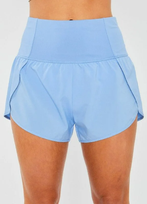 Woven Solid Inner Brief Back Pocket Shorts