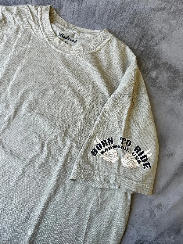 ""BORN TO RIDE"" Tee in HAZEL