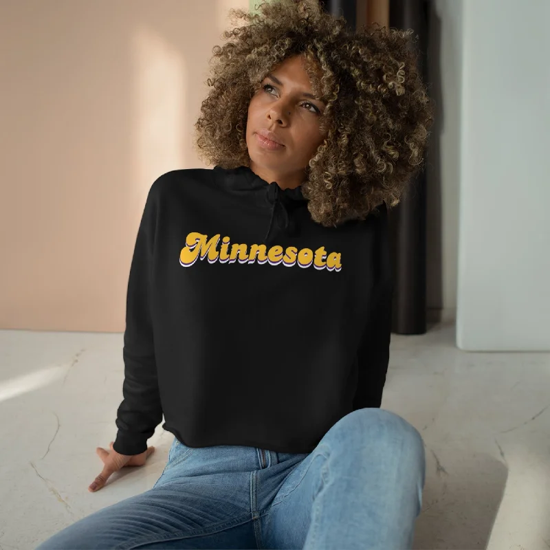 Crop Hoodie - Minnesota (Retro)