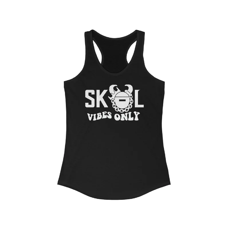 Ladies Ideal Racerback Tank - Good Vibes Only