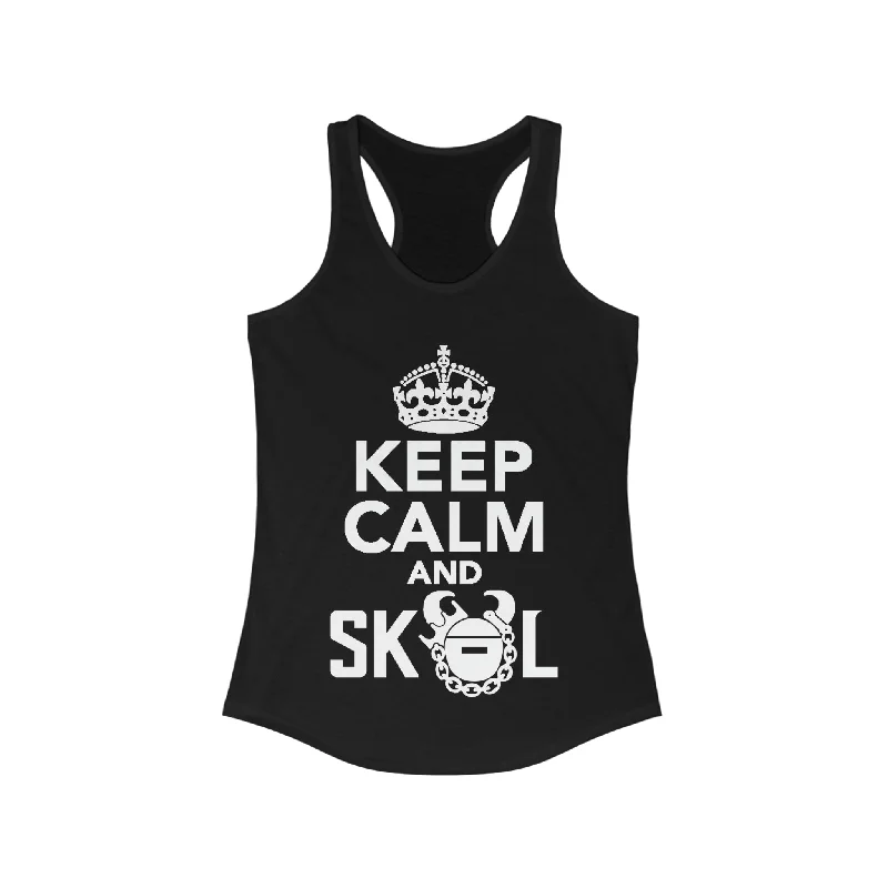 Ladies Ideal Racerback Tank - Keep Calm