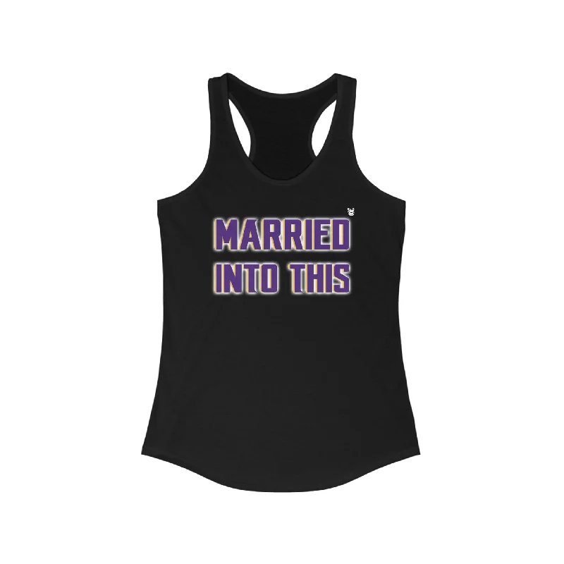 Ladies Ideal Racerback Tank - Married Into This