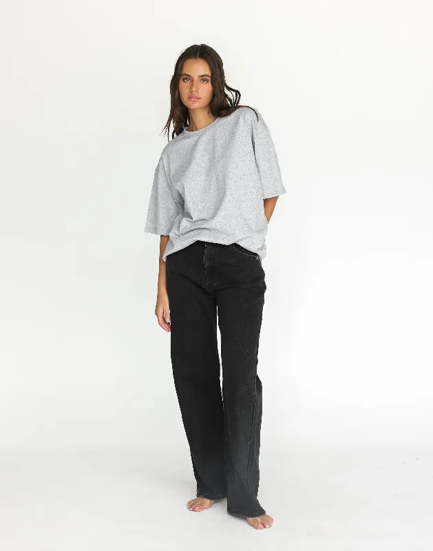 Luca Oversized Tee (Grey Marle)