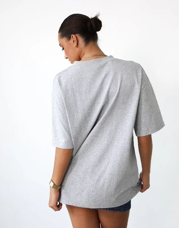 Luca Oversized Tee (Grey Marle)