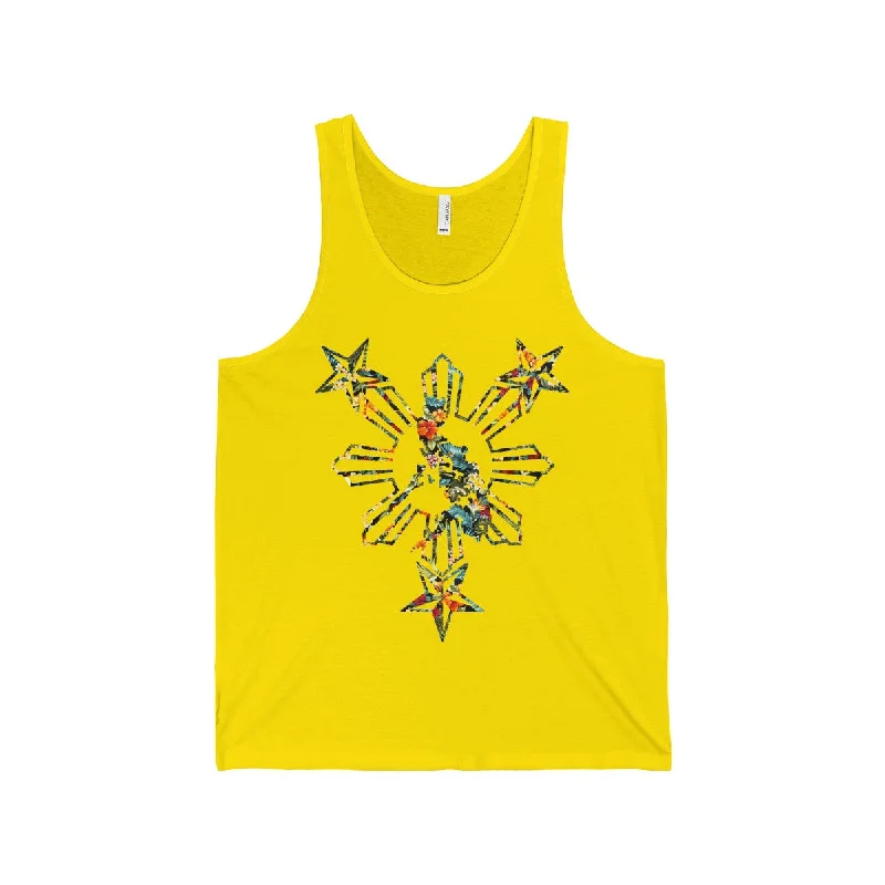 Philippines Floral  Jersey Tank