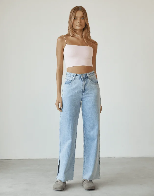 Tammy Crop Top (Baby Pink)