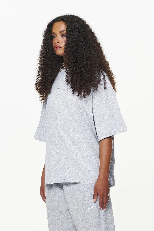 Thames Heavy Oversized Tee Grey Melange