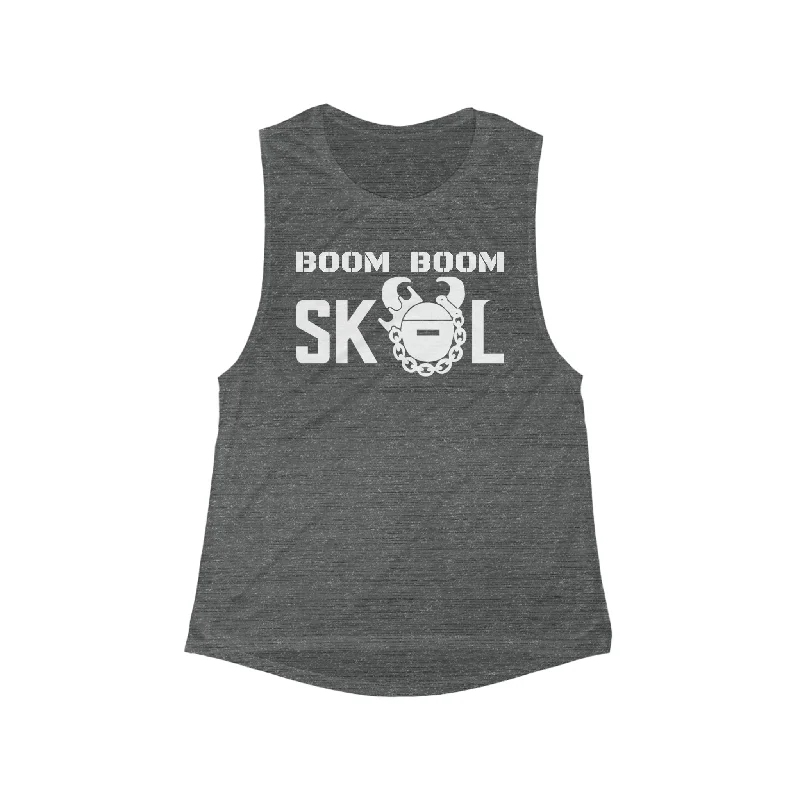 Women's Flowy Scoop Muscle Tank - BOOM BOOM