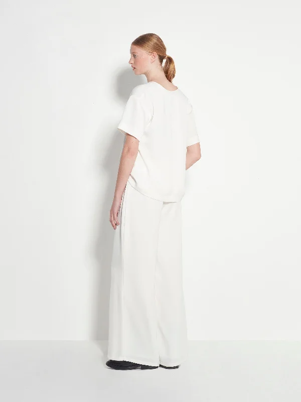 Yvette Top (Luxe Crepe) White