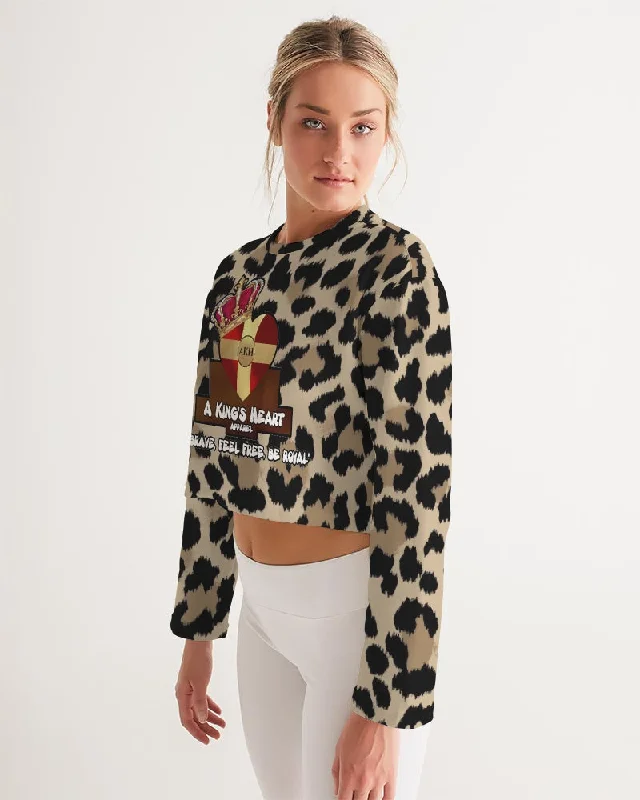 AKH Leopard Women's Cropped Sweatshirt