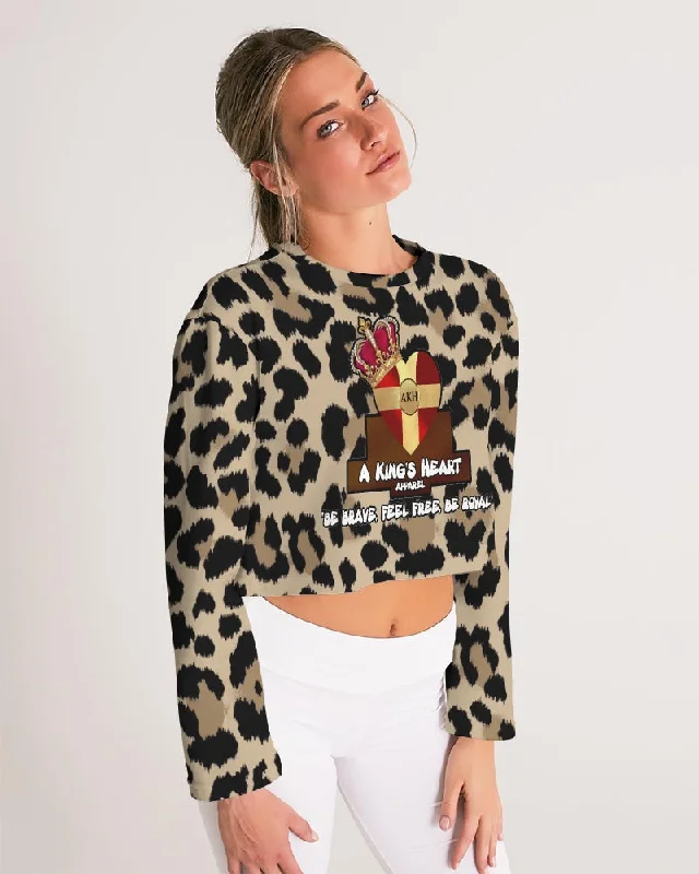 AKH Leopard Women's Cropped Sweatshirt