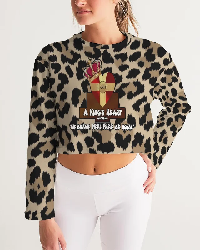 AKH Leopard Women's Cropped Sweatshirt