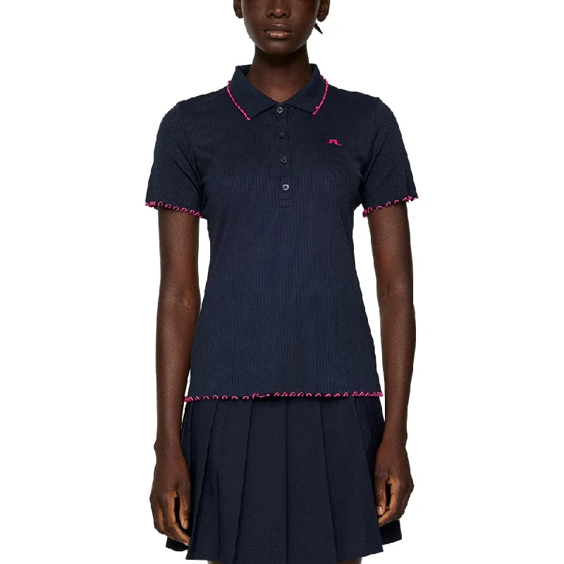 J.Lindeberg Women's Marita Golf Polo Shirt - JL Navy