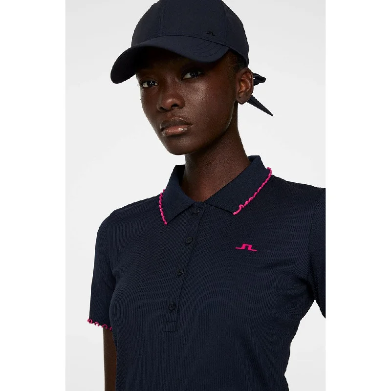 J.Lindeberg Women's Marita Golf Polo Shirt - JL Navy