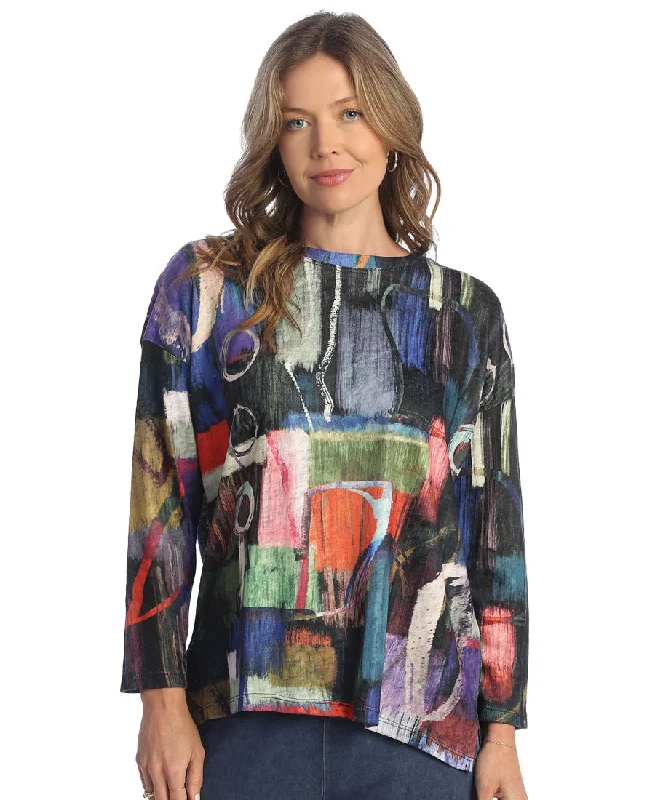 Jess & Jane LK7-1774 Women's Multi-colored Barcelona Tunic