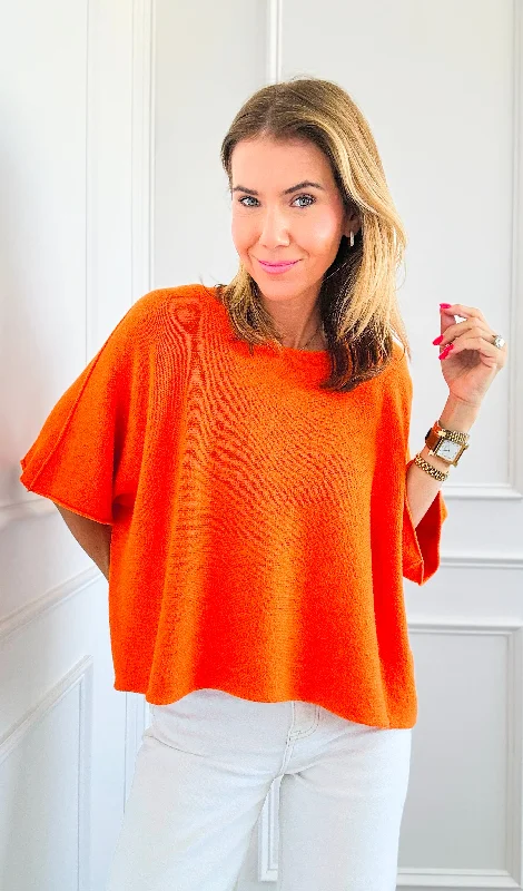 Winter in Amalfi Italian Top - Orange