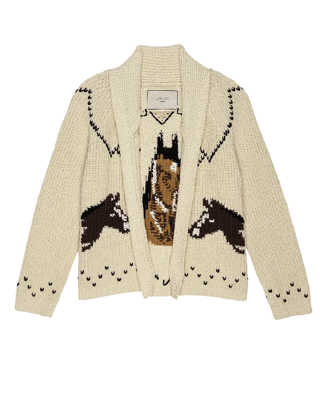 The Horse Lodge Cardigan in Cream