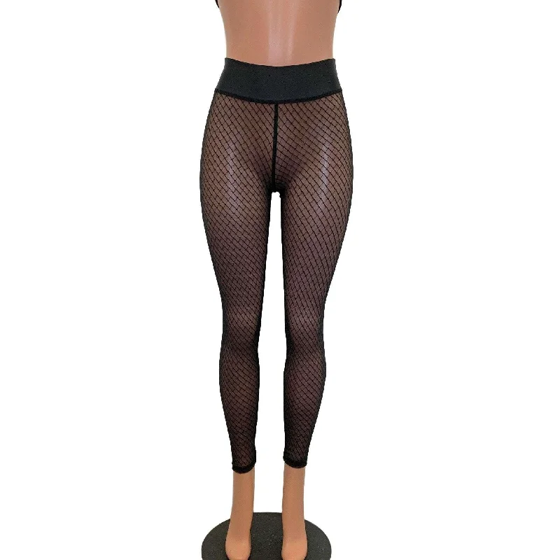 Black Vixen Mesh ""Fishnet"" Leggings Pants