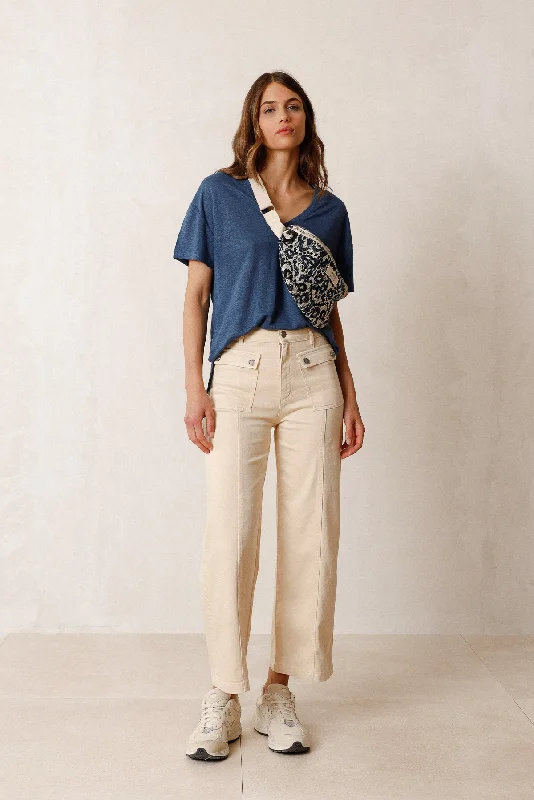 COTTON CROPPED PANT