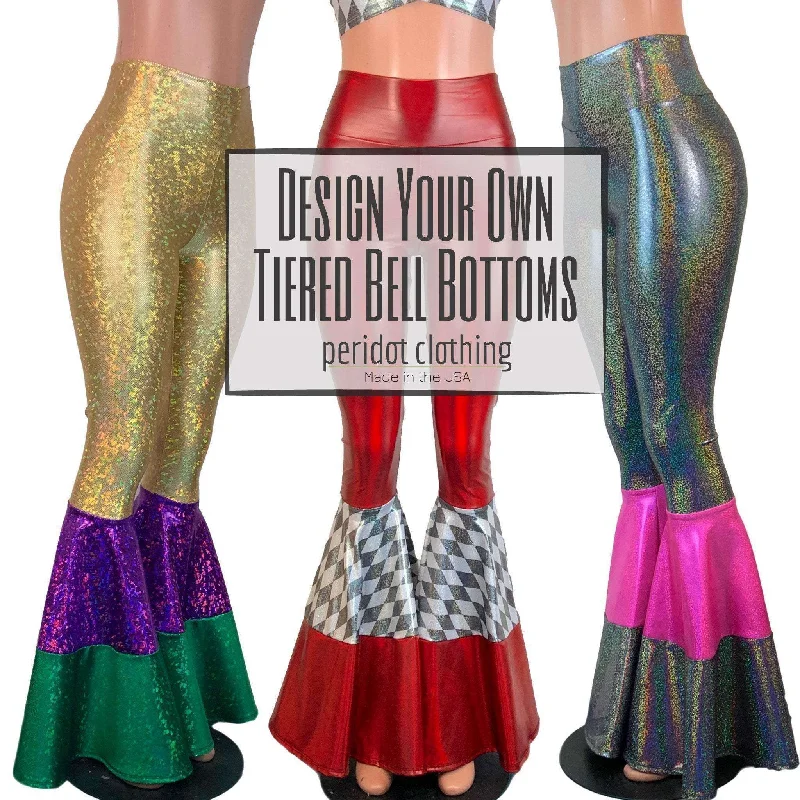 DESIGN YOUR OWN Custom Tiered Bell Bottom Flares