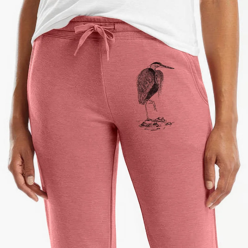 Ardea herodias - Great Blue Heron - Women's Cali Wave Jogger Sweatpants