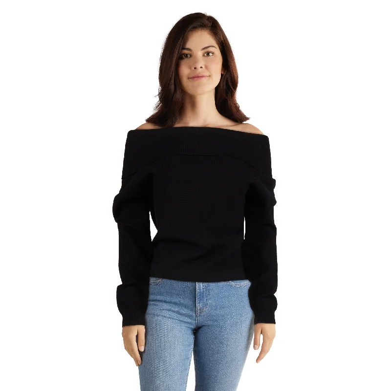 lily morgan Women's Off-The-Shoulder Sweater