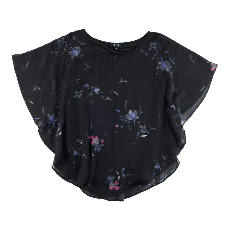 lily morgan Women's Overlay Printed Blouse