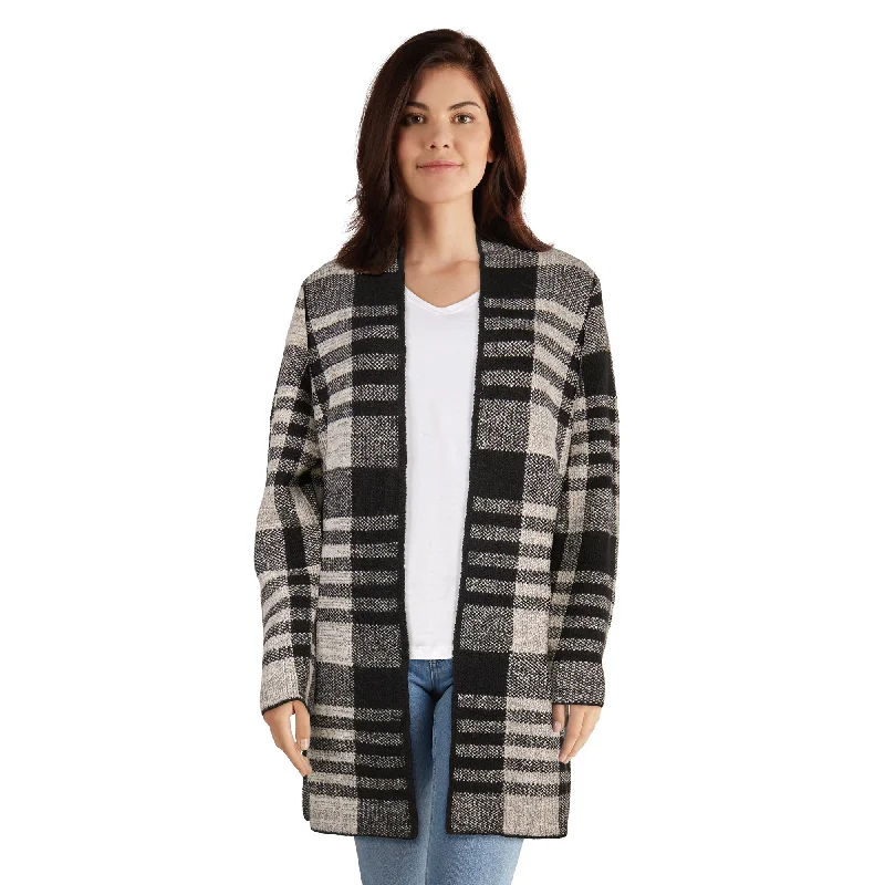 lily morgan Women's Plaid Cardigan