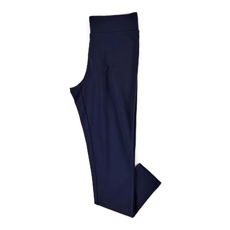 lily morgan Women's Ponte Pant, Navy Blue