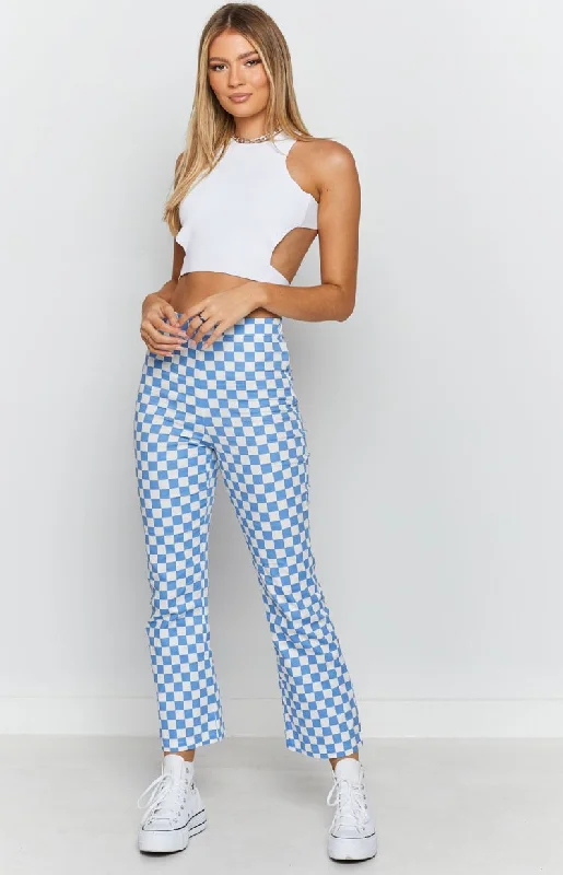 Lorelai Check Pant Blue