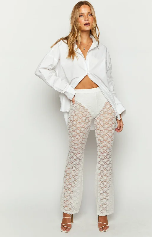 Mirage White Lace Pants