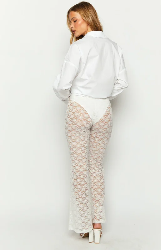 Mirage White Lace Pants