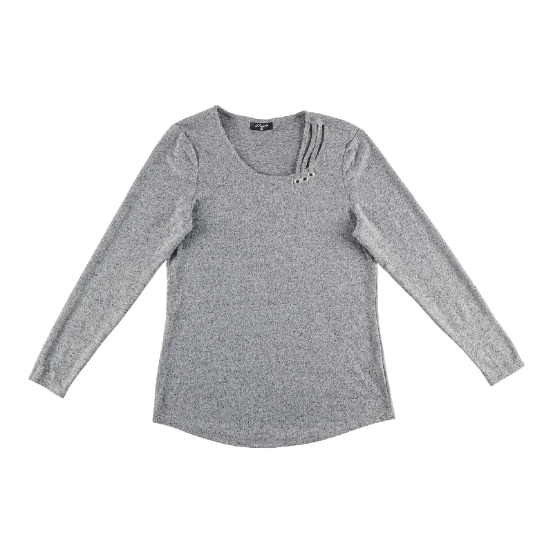 Women's Shoulder Detail Sweater Knit Top